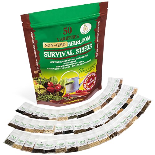 10,000 Natural Vegetable Seed 30 Variety Garden Pack Emergency Survival Kit Food 